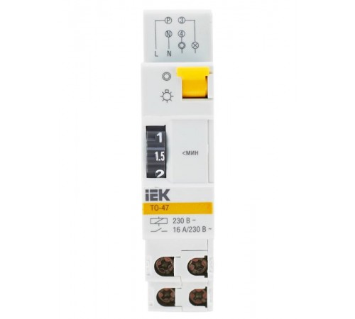 Таймер ТО47 освещения 16А 230В на DIN-рейку   MTA30-16  IEK