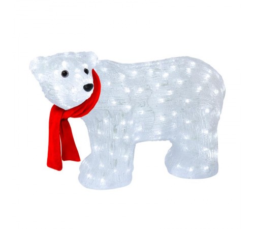 Акриловая светодиодная фигура "Мишка" 60 см, 200 светодиодов, IP44, понижающий трансформатор в комплекте,  513-267  NEON-NIGHT