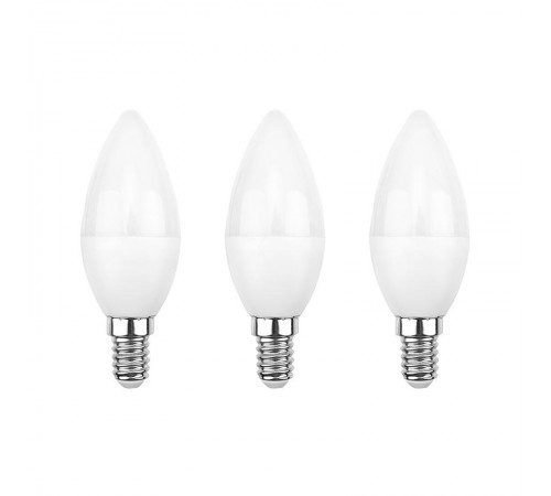 Лампа светодиодная Свеча CN 11.5 Вт E14 1093 Лм 6500 K холодный свет (3 шт./уп.)  604-205-3  Rexant