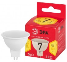 Лампа светодиодная LED MR16-7W-827-GU5.3 R (диод, софит, 9Вт, нейтр, GU5.3)  Б0050231  ЭРА