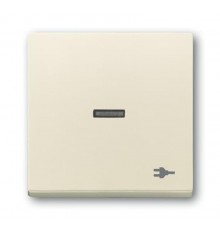 Клавиша для механизма 1-клавишного выключателя, с прозрачной линзой, c символом ""ВИЛКА"" Future/Axcent/Carat/Династия, антрацит"  2CKA001751A3158 