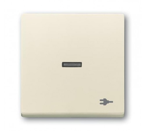 Клавиша для механизма 1-клавишного выключателя, с прозрачной линзой, c символом ""ВИЛКА"" Future/Axcent/Carat/Династия, антрацит"  2CKA001751A3158 