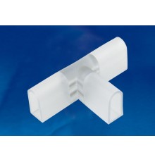 Коннекторы для светодиодной ленты Т-образные ULS-N21 NEON 220В, 8x16мм, 2 контакта UTC-K-32/N21 CLEAR 010 POLYBAG прозрачный, 10 шт/упак  UL-00004461