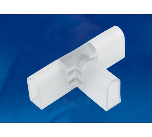 Коннекторы для светодиодной ленты Т-образные ULS-N21 NEON 220В, 8x16мм, 2 контакта UTC-K-32/N21 CLEAR 010 POLYBAG прозрачный, 10 шт/упак  UL-00004461