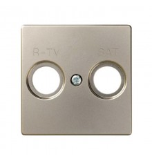 Simon 82 Накладка для спутниковых радио-телевизионных розеток, S82, S82N, шампань  82097-34  Simon