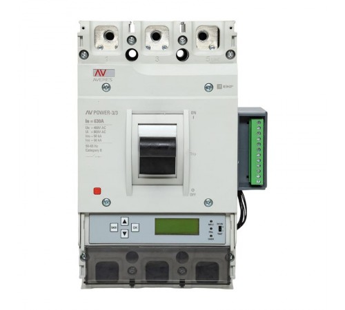 Выключатель автоматический AV POWER-3/3 630А 50kA ETU6.2  mccb-33-630-6.2-av  EKF