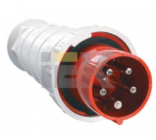 Вилка 045 3Р+РЕ+N 125А 380В IP54  PSR02-125-5  IEK