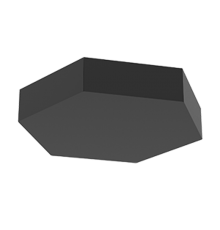 Блок Gexus 520х600 Solid подвесной RAL9005 черный муар  V4-R0-90.0009.GXS-0010  VARTON