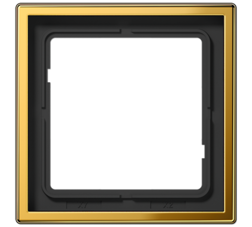 Рамка для вертикальной и горизонтальной установки, 1 пост; металл; покраска под золото; GO  GO2981  Jung