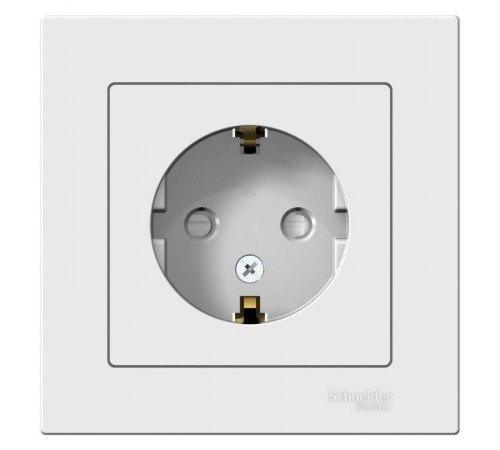 AtlasDesign Лотос Розетка с заземлением со шторками, 16А, в сборе  ATN001344  SE