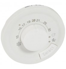Celiane Белый Накладка термостата комнатного  068240  Legrand