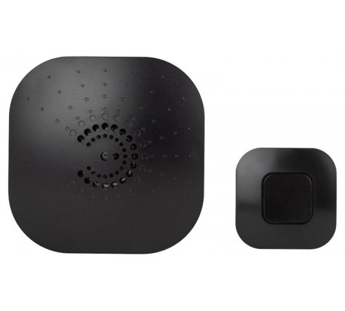 Звонок дверной BIONIC Black беспроводной, черный, 6 мелодий  Б0054779  ЭРА