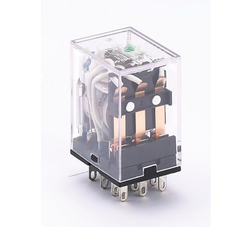 Промежуточное реле 3 конт. с инд. LED 5А 12В DC ПР-1  23224DEK  DEKraft