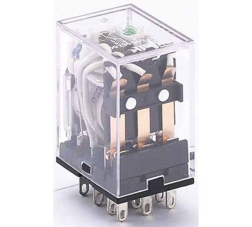 Промежуточное реле 3 конт. с инд. LED 5А 12В DC ПР-1  23224DEK  DEKraft