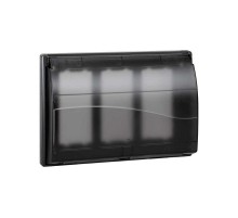 Simon Connect Рамка на 3 S-модуля с крышкой к монт.коробке SBM250, Сима Про, графит  SBMT302-14  Simon