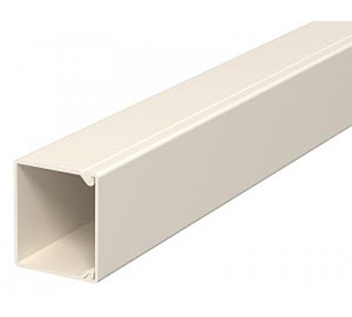 Мини-канал WDK с крышкой 30x30x2000 мм (высота борта 30 мм, крышка 30 мм) ПВХ кремовый RAL 9001  6026826  OBO Bettermann