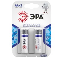 Батарейка щелочная (алкалиновая)  LR6-2BL (40/320/12800) (AA)   C0038452  ЭРА