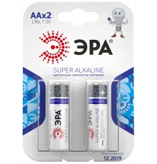 Батарейка щелочная (алкалиновая)  LR6-2BL (40/320/12800) (AA)   C0038452  ЭРА