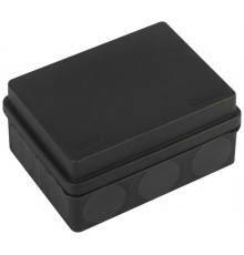 Распаячная коробка  KOR-150-110-70-11g-2MP-B двухкомпонентная HF стойкая к УФ 150х110х70мм черная прямой монтаж IP67 KOR-150-110-70-11g-2MP-B  Б00628