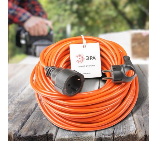 Удлинитель силовой UPx-1e-3x1-20m в бухте с заземлением 1 розетка 20м ПВС 3х1мм2  Б0048678  ЭРА