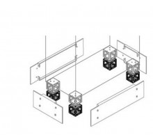 Элемент угловой цоколя H=100мм (4шт)  ZN1010  ABB