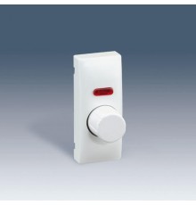 Simon 82 Накладка на светорегулятор проходной поворотно-нажимной с подсветкой, узкий модуль, S82C, белый  82054-60  Simon