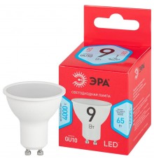 Лампа светодиодная RED LINE LED MR16-9W-840-GU10 R GU10 9 Вт софит нейтральный белый свет  Б0050692  ЭРА