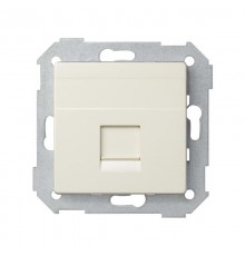 Simon 82 Адаптер со шторками на 1 коннектор UTP (RJ45), FTP (RJ45), RJ12, AMP, S82, S82N, S82 Detail, слонова  82005-31  Simon