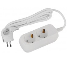 Удлинитель электрический ЭРА UDL-16-215-E Greenline 2 розетки с заземлением 1,5м ПВС 3x1мм2   Б0065079  ЭРА