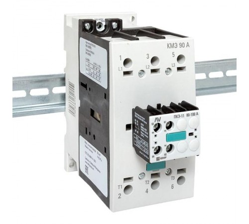 Комплект КМЭ 90А 400В АС с дополнительными контактами 1НО+1НЗ EKF AVERES  ctr-s-90-00-400-av-22  EKF
