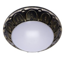 Светильник накладной уличный ФБУ 05-2*20-015 , 220V, 2*60Вт 2*Е27 IP64 ,черный- античное золото, серии Маэстро  41363  Feron