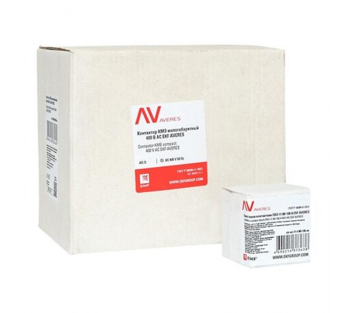 Комплект КМЭ 90А 400В АС с дополнительными контактами 1НО+1НЗ EKF AVERES  ctr-s-90-00-400-av-22  EKF