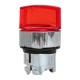 Механизм исполнительный переключателя ХB4 красный на 2 положения с фиксацией, с подсветкой с короткой ручкой IP65  XB4BD2FL-R-65  EKF