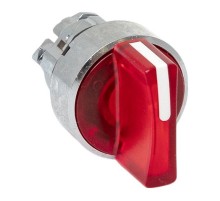 Механизм исполнительный переключателя ХB4 красный на 2 положения с фиксацией, с подсветкой с короткой ручкой IP65  XB4BD2FL-R-65  EKF