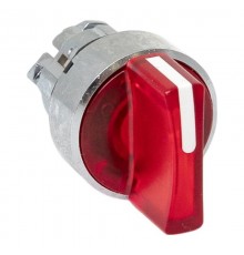 Механизм исполнительный переключателя ХB4 красный на 2 положения с фиксацией, с подсветкой с короткой ручкой IP65  XB4BD2FL-R-65  EKF