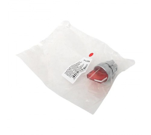 Механизм исполнительный переключателя ХB4 красный на 2 положения с фиксацией, с подсветкой с короткой ручкой IP65  XB4BD2FL-R-65  EKF