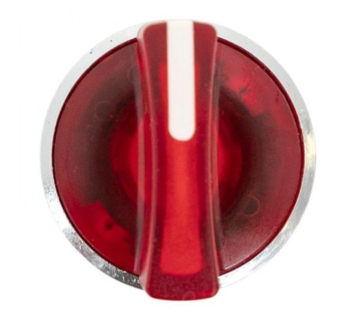 Механизм исполнительный переключателя ХB4 красный на 2 положения с фиксацией, с подсветкой с короткой ручкой IP65  XB4BD2FL-R-65  EKF