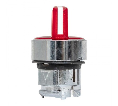 Механизм исполнительный переключателя ХB4 красный на 2 положения с фиксацией, с подсветкой с короткой ручкой IP65  XB4BD2FL-R-65  EKF