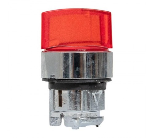 Механизм исполнительный переключателя ХB4 красный на 2 положения с фиксацией, с подсветкой с короткой ручкой IP65  XB4BD2FL-R-65  EKF