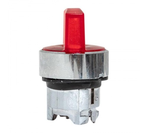 Механизм исполнительный переключателя ХB4 красный на 2 положения с фиксацией, с подсветкой с короткой ручкой IP65  XB4BD2FL-R-65  EKF