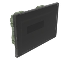 Practibox3 встраиваемый прозрачная дверь 1х12м земля+нейтраль  401752  Legrand