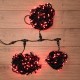 Гирлянда "LED ClipLight" 24V, 3 нити по 20 м, свечение с динамикой, цвет диодов Красный  323-302  NEON-NIGHT