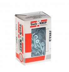 Саморезы универсальные 20х3,5 мм (200 шт) оцинкованные - коробка с окном ( 0,184 кг)  102169  Tech-KREP