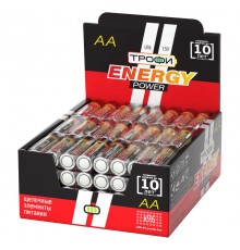 Батарейка щелочная (алкалиновая) LR6-4S  promo-box (96/384/18432) (AA)   Б0017350  ТРОФИ