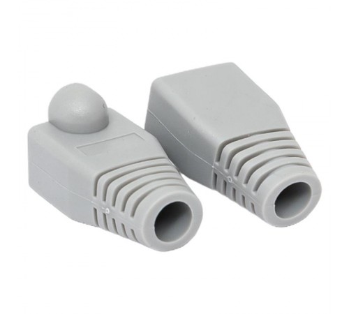 Колпачок изолирующий TERACOM для коннекторов RJ-45 PVC серый (упак.50шт)  TRC-BT-RJ45-PVC-50  EKF