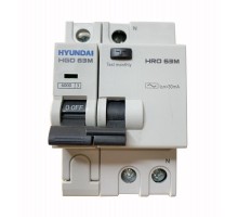 Выключатель автоматический дифференциального тока HRO63M 1NG4C0000C 00003G 1 полюс + нейтр., 3A ток, к.з. 6kA,30mA  13.06.000130  HYUNDAI