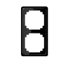 Рамка для вертикальной и горизонтальной установки, 2-кратная, черная  CDP582SW  Jung