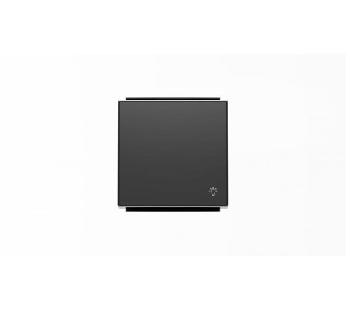 Клавиша для 1-клавишных выключателей/переключателей/кнопок с символом СВЕТ, серия SKY, цвет чёрный барх.2CLA850420A1501 ABB