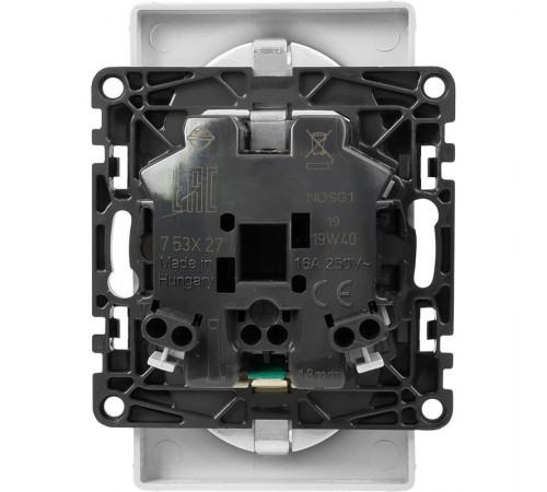 Valena LIFE DIY Белый Розетка 2-ая с/з, безвинт.зажим  753127  Legrand