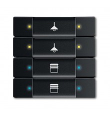 6127/02-885-500 Сенсор 4/8-кл. многофункциональный, черный бархат  6117-0-0243  2CKA006117A0243  ABB